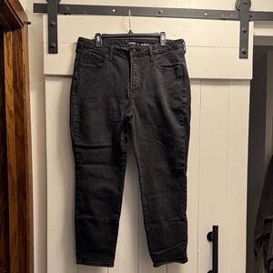 Old Navy High Rise Black O.G. Straight Jeans 16